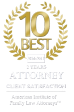 10 Best Attorney Client Satisfaction American Institute of Family Law Attorneys