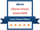 Avvo Clients Choice Award 2016