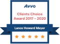 Avvo Clients Choice Award 2017-2020